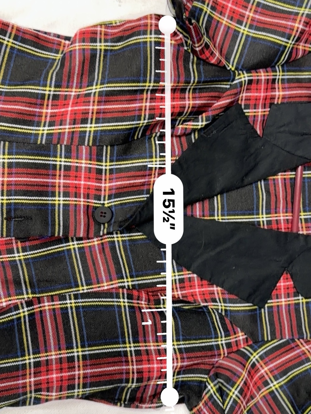 Current Mood Red and Black Plaid Fit-and-Flare Button Dress - Picture 10 of 12